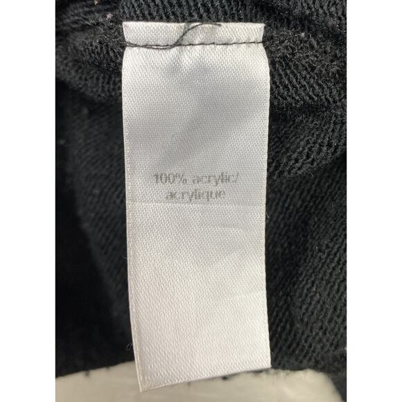 Maurices Women’s Black Knit Sweater Ruffle Layer Sleeves Size Large Button Back - Picture 5 of 6